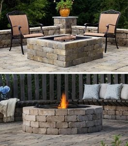 Weston Stone Outdoor Living Fire Pit Kits
