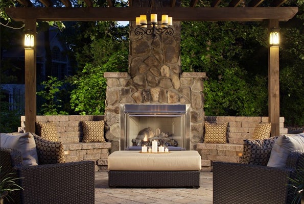 add character with outdoor living room decor