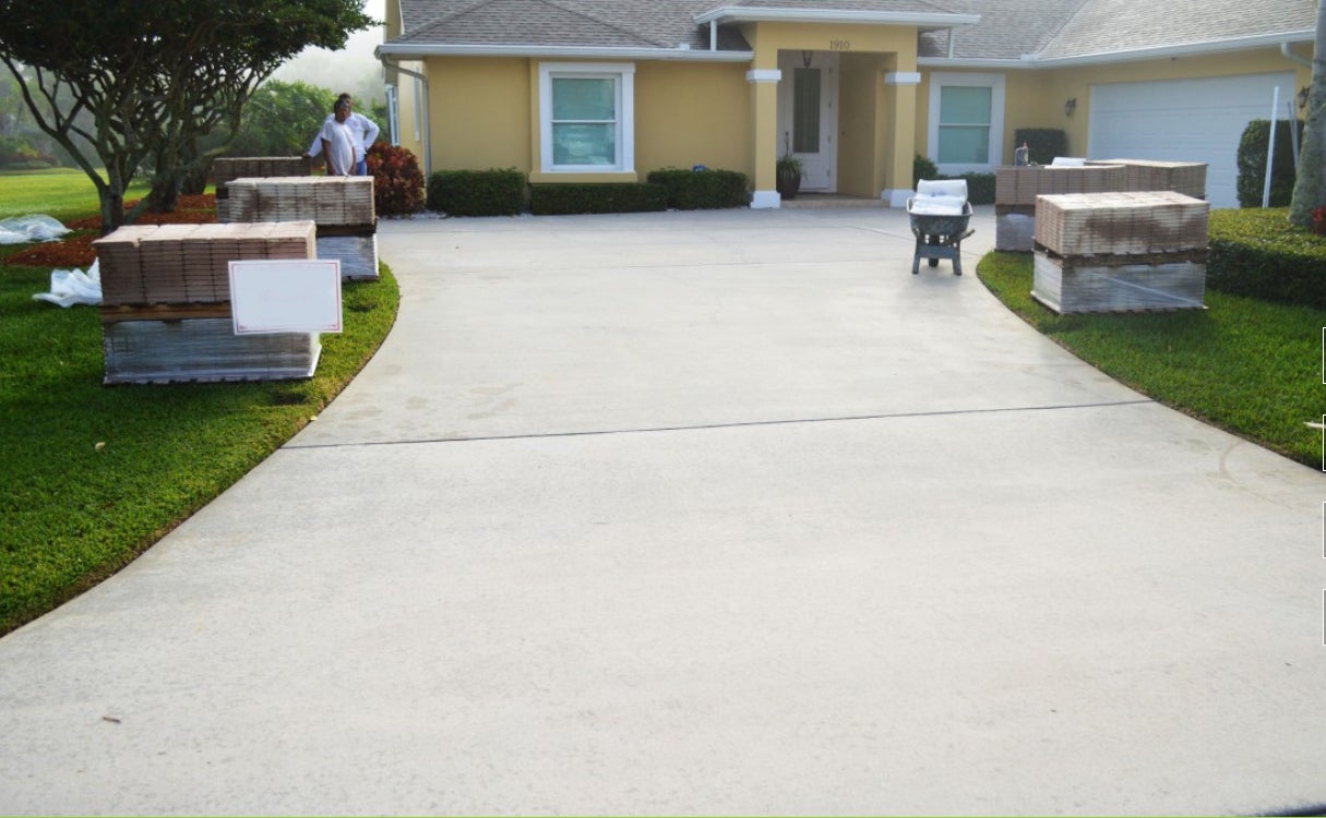 Don T Remove That Concrete Slab Try Dribond And Thin Overlay Pavers - Concrete Patio Overlay Pavers