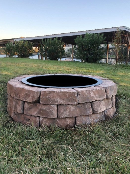 Installing Our Own Diy Stone Fire Pit, Diy Fire Pit Liner